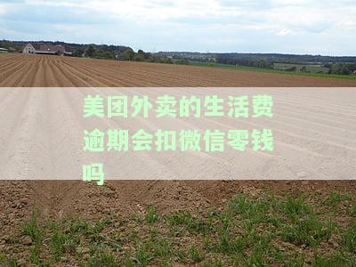 美团外卖生活费逾期扣微信零钱吗？影响使用吗？