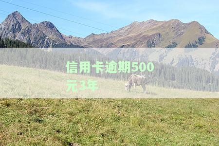 信用卡逾期500元3年会如何处理？影响及后果详解