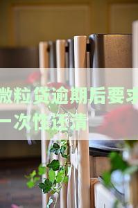微粒贷逾期会要求一次性还清欠款吗，解答疑惑：微粒贷逾期是否会要求一次性还清欠款？