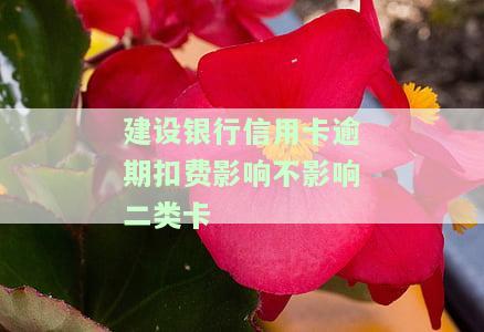 建设银行信用卡逾期扣费是否会影响二类卡？安全吗？欠款被扣错怎么办？是否有权扣其他银行卡？逾期一天会有不良记录吗？