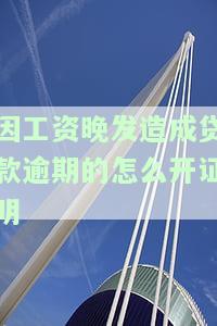 工资拖欠导致贷款逾期：如何处理、赔偿及避免高利息