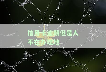信用卡逾期但人不在办理地址，如何处理？