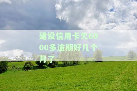 建行信用卡15000欠六个月了，逾期六个月，建行信用卡欠款达15000元
