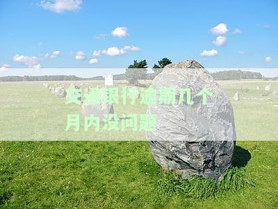交通银行逾期几个月内没问题