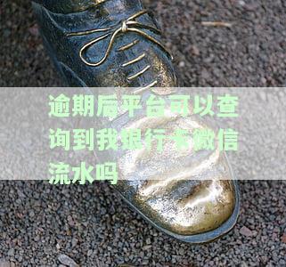 逾期后平台可以查询到我银行卡微信流水吗，逾期后，平台能否查到我的银行卡和微信流水？