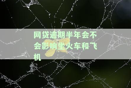 网贷逾期半年能坐高铁、飞机吗？对出行有影响吗？