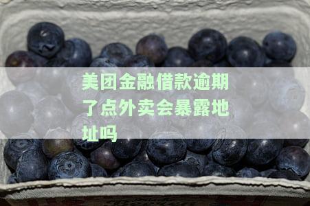 美团金融借款逾期后，点外卖会暴露地址吗？真的会被起诉吗？