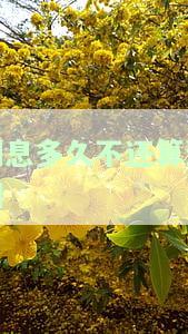 利息多久不还算逾期