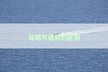 期和逾期，区分期与逾期：理解这两个关键术语的差异