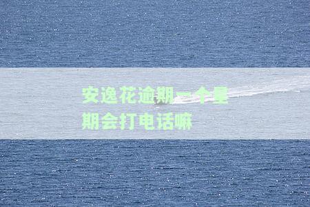 安逸花逾期一个星期会上征信吗，关于安逸花逾期一周是否会影响个人征信的问题解析