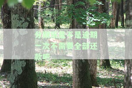 分期乐是不是逾期一次不需要全部还款吧