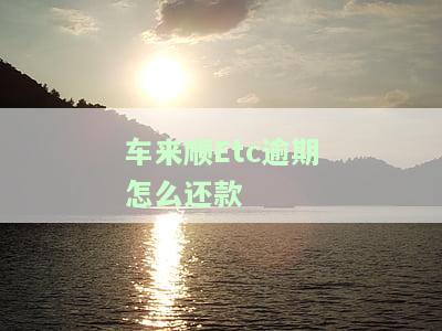 车来顺etc逾期怎么还款的，如何处理车来顺ETC逾期还款？