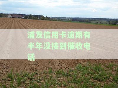 浦发信用卡逾期有半年没接到催收电话怎么办，浦发信用卡逾期半年未接催收电话，如何处理？