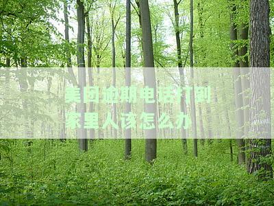 美团逾期电话打到家里人该怎么办理，美团逾期：如何处理电话催收打到家人的困扰？
