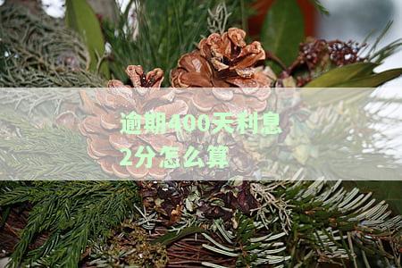 逾期3400元利息，逾期3400元，利息如何计算？