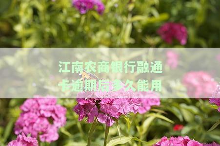 江南农商银行融通分期,还完再取，轻松实现财务自由：江南农商银行融通分期，还完再取