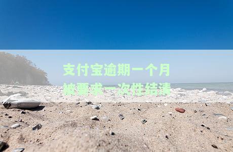 支付宝逾期一个月还一点点会否被催收更猛？全款要求、今日必须还与恢复时间的关系