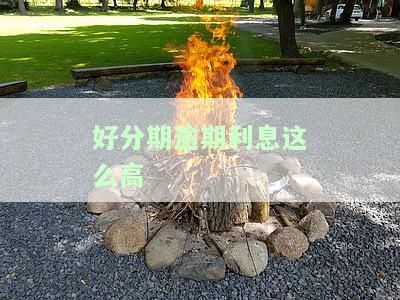逾期费用很高，警惕高逾期费用！的借款需谨
