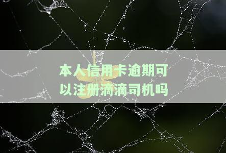 征信有逾期可以开滴滴吗，征信有逾期是否影响开通滴滴司机资格？