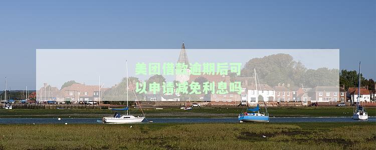 美团借款逾期后可以申请减免利息吗-美团借款逾期后可以申请减免利息吗