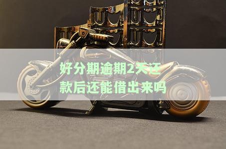 逾期2天还款后还能借出来吗-逾期两天还清了还会有额度吗