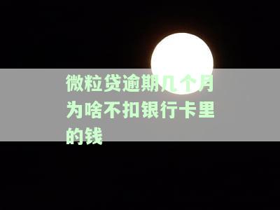微粒贷逾期好几个月怎么处理？全攻略！