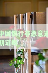 中国银行非恶意逾期证明本模板：如何申请及银行审核标准