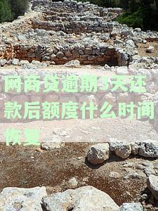 网商贷逾期3天还款后额度什么时间恢复