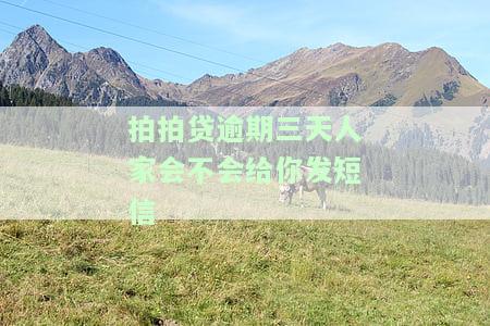 拍拍贷逾期三天人家会不会给你发短信通知，拍拍贷逾期3天会收到短信通知吗？