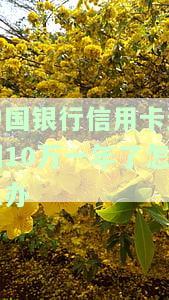 中国银行信用卡逾期10万一年了怎么办-中国银行信用卡逾期10万一年了怎么办理