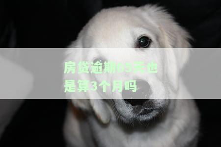房贷逾期65天算3个月吗？会对信用有影响吗？逾期60天是否会被告知或成为黑户？