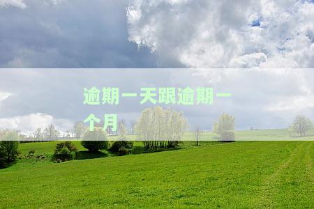 逾期一个月与一天有何不同？一个月逾期严重吗？一年内逾期一次和多次有何差别？