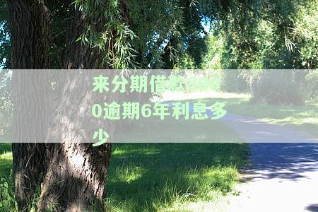 欠来分期8000逾期两个月，会否被起诉？