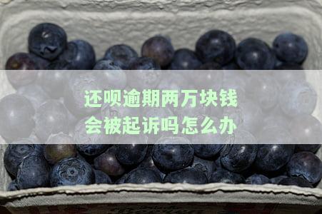 还呗欠款2万已逾期8个月，会被起诉吗？