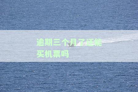 逾期了三个月还能办分期付款吗，逾期三个月，还能申请分期付款吗？