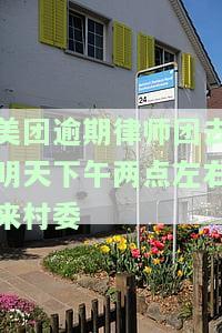 美团逾期说要中午带律师团和外访人员调查，美团逾期：律师团和外访人员将进行调查