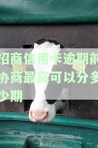 招商逾期怎么协商分60期，如何与招商银行协商分期60期偿还逾期贷款？