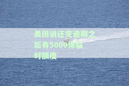 美团借钱逾期后说可以帮我申请临时额度是真的吗，美团借钱：逾期后声称可申请临时额度，是否真实有效？
