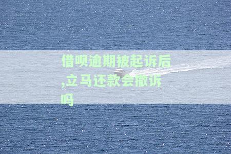 借呗逾期被起诉，还款后是否能避免问题？