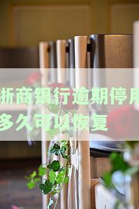 浙商银行逾期停用多久能恢复正常额度？
