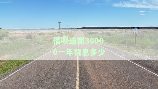 借呗30000逾期一个利息多少？逾期一个月、一年会产生多少费用？逾期有何后果？