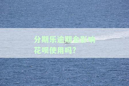 分期乐逾期还款会影响征信吗？详解其可能带来的后果和影响
