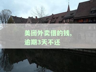 美团外卖借钱逾期了一个星期会上征信吗，美团外卖借钱逾期一周是否会影响个人征信记录？
