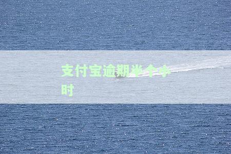 支付宝逾期半小时没事吧？影响大吗？逾期多久会有严重后果？
