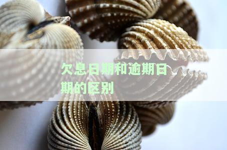 欠息日期和逾期日期的区别-欠息日期和逾期日期的区别是什么