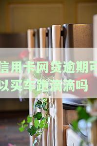 信用卡网贷逾期可以买车跑滴滴吗