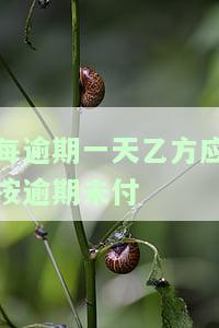 每逾期一天乙方应按逾期未付