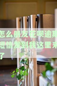 怎么朋友花呗逾期短信发到我这里来了-怎么朋友花呗逾期短信发到我这里来了呢