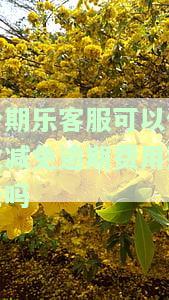 分期乐可以客服申请期还款吗，如何向分期乐客服申请期还款？
