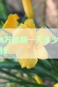 3万逾期一天多少钱-3万逾期一天多少钱
